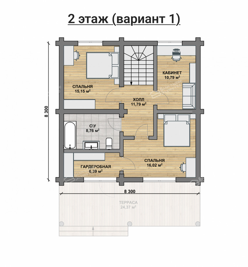 Дом из бревна VZ-173